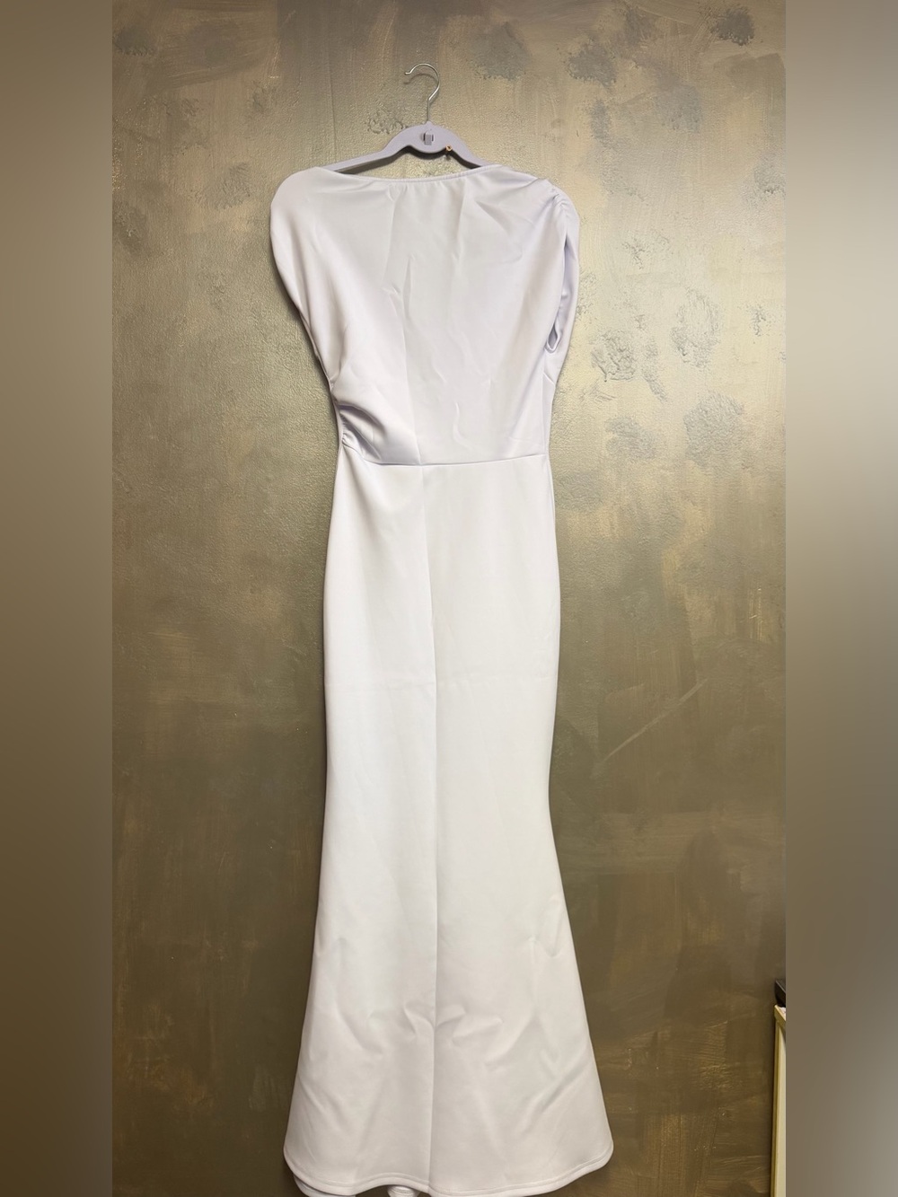 Minimalist White Maxi Dress with Cap Sleeves